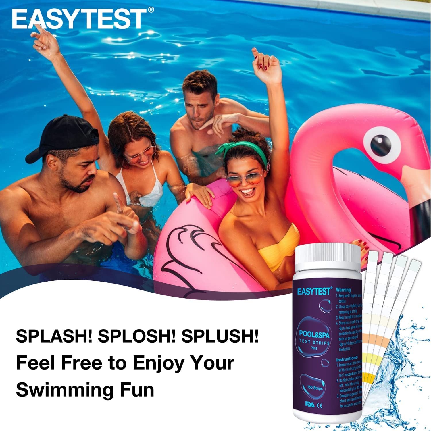 EASTTEST 7-Way Pool Test Strips For The Best Hot Tub And Spa Experience