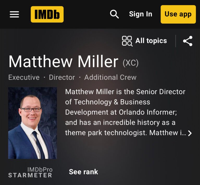 Matthew Miller: Crafting Magical Experiences in the World of Theme Parks